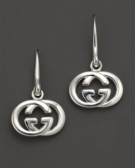 gucci earrings silver|gucci silver earrings for women.